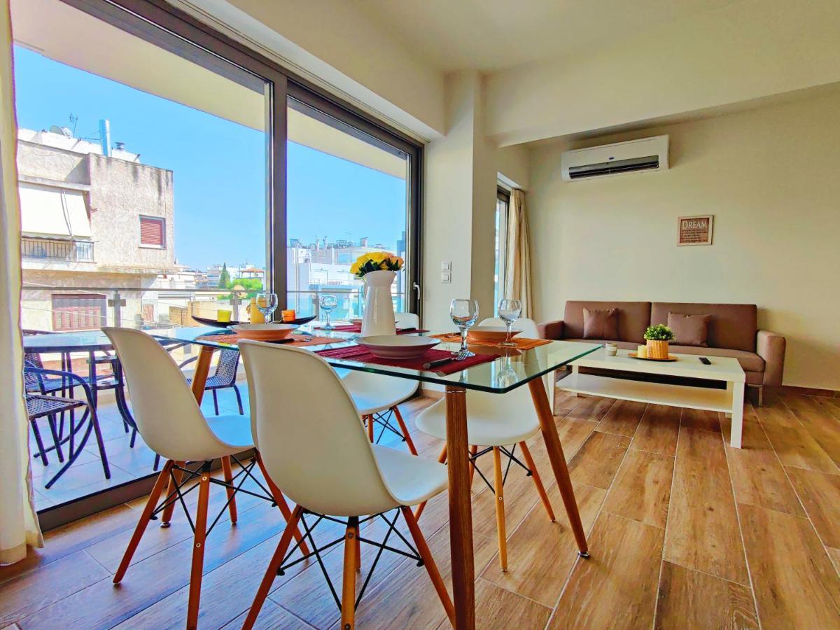 Wsd Luxury Bright 2bd With Sea View Balcony Athen